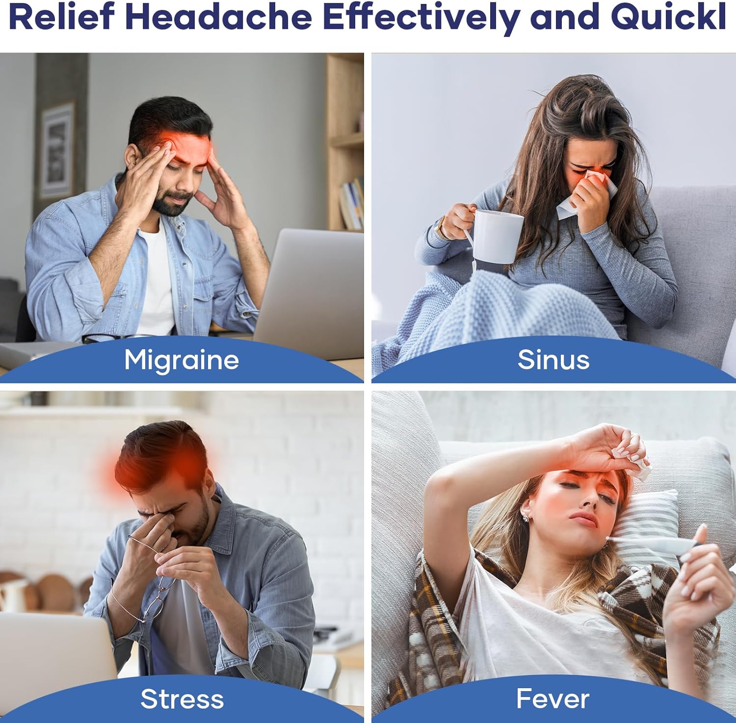 Migrainease™ Migraine Relief Cap – Hot & Cold Therapy for Instant Headache Relief
